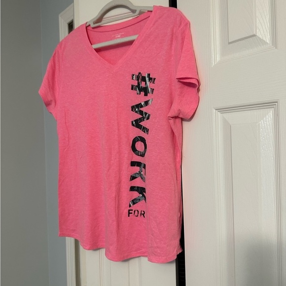 #WORK FOR IT Pink Tee - Picture 7 of 10